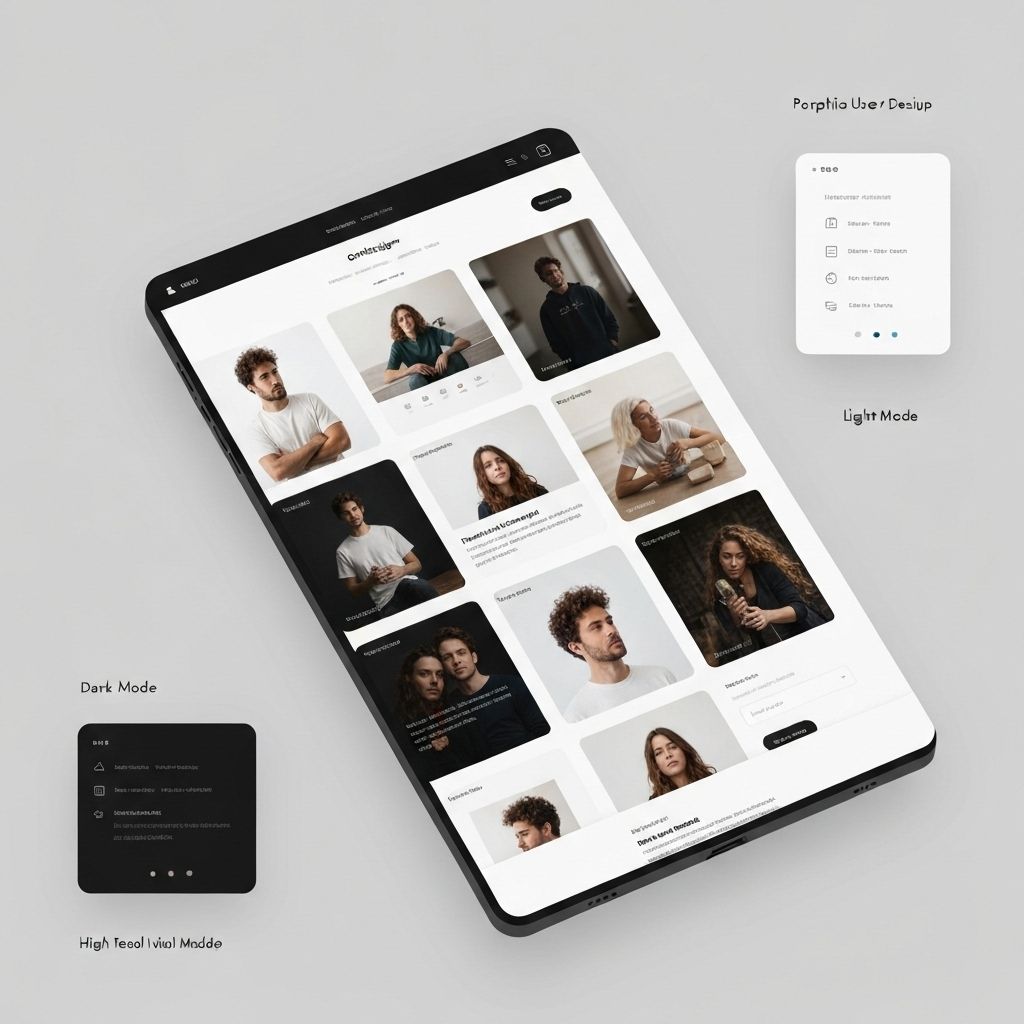Portfolio design sample for graphic designer