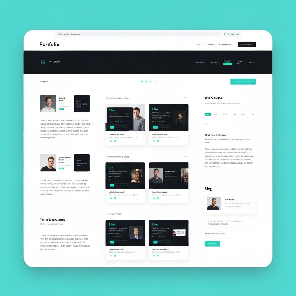 Portfolio design sample for web developer